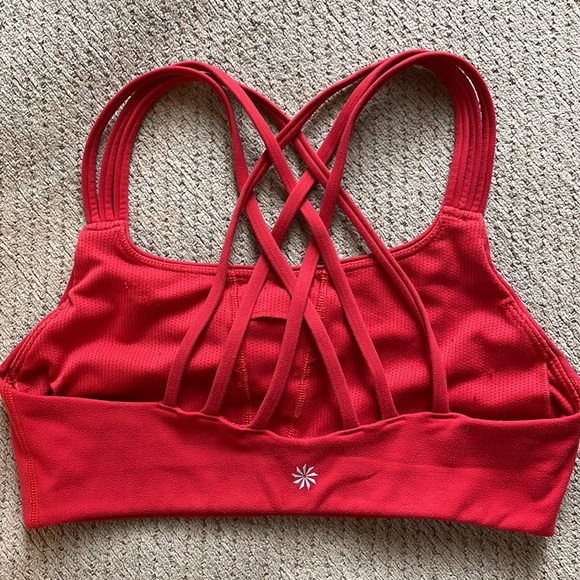 Athleta Small Red Sports Bra - Picture 2 of 4